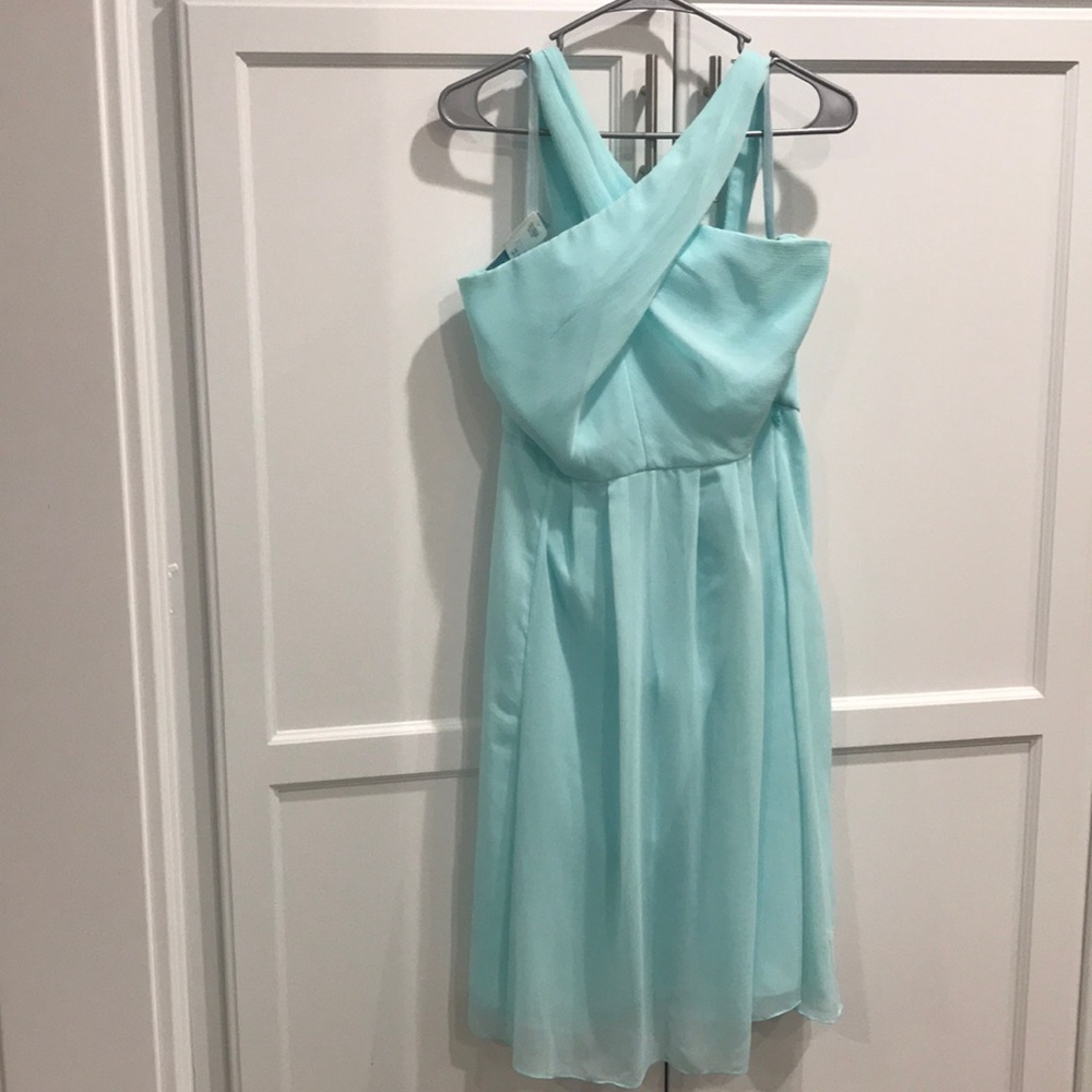 Kennedy blue knee length baby blue.